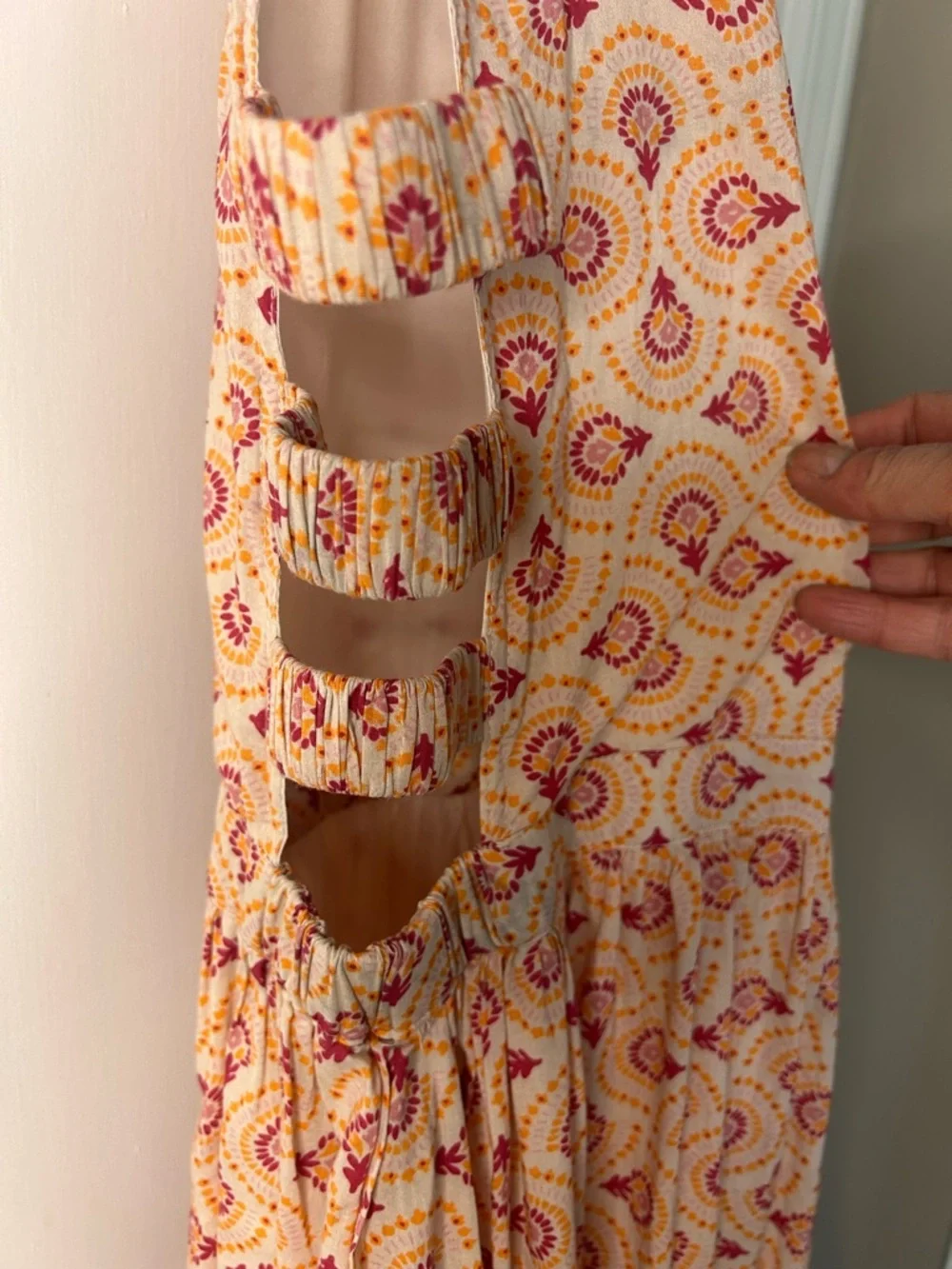 ANTHROPOLOGIE LOVE & LIBERATION TIERED SIDE CUTOUT SUNDRESS SIZE SMALL - Picture 8 of 14